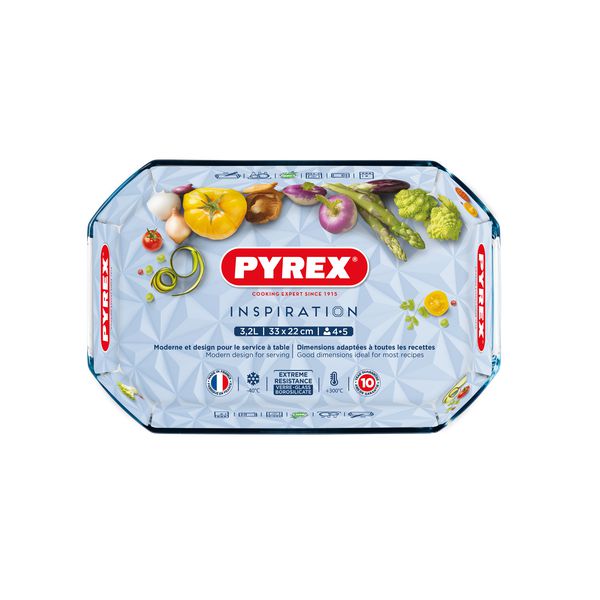 Pyrex® Cook & Store – Juego de 3 fuentes rectangulares de vidrio