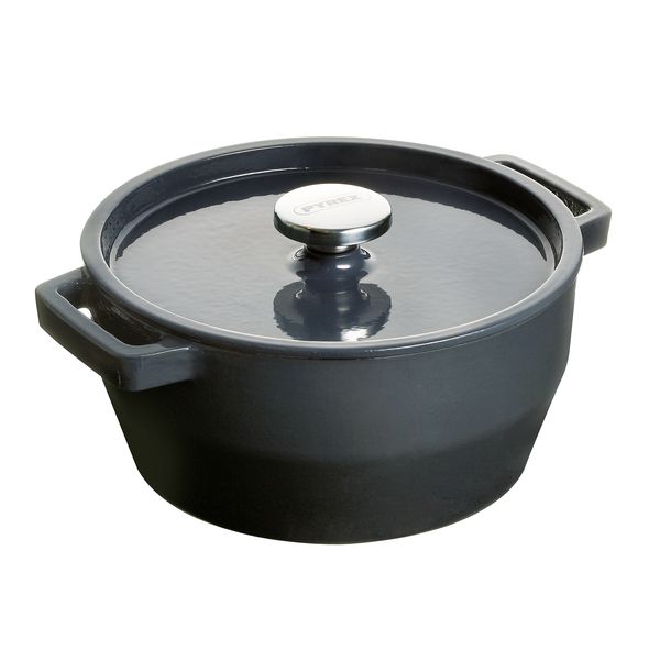 SlowCook Cacerola redonda gris de hierro fundido 28 cm - Tienda Online  Pyrex®