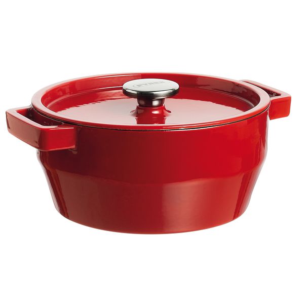 SlowCook Cacerola redonda roja de hierro fundido - Tienda Online Pyrex®